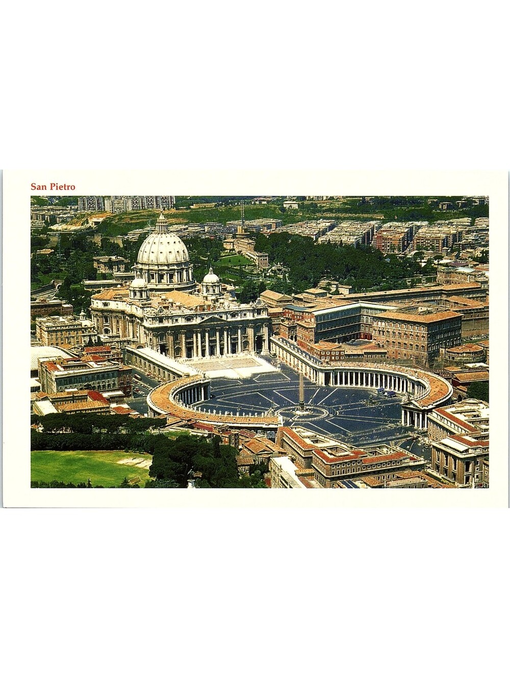 Vintage Postcard St Peters Basilica Rome Vatican City Italy